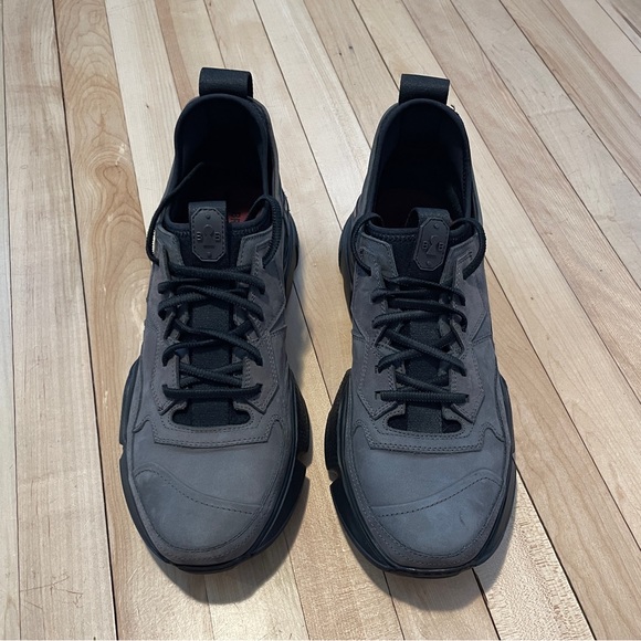NWB Bruno Bordese Grey Suede Pulsar Sneakers - Size 42 - Picture 11 of 12